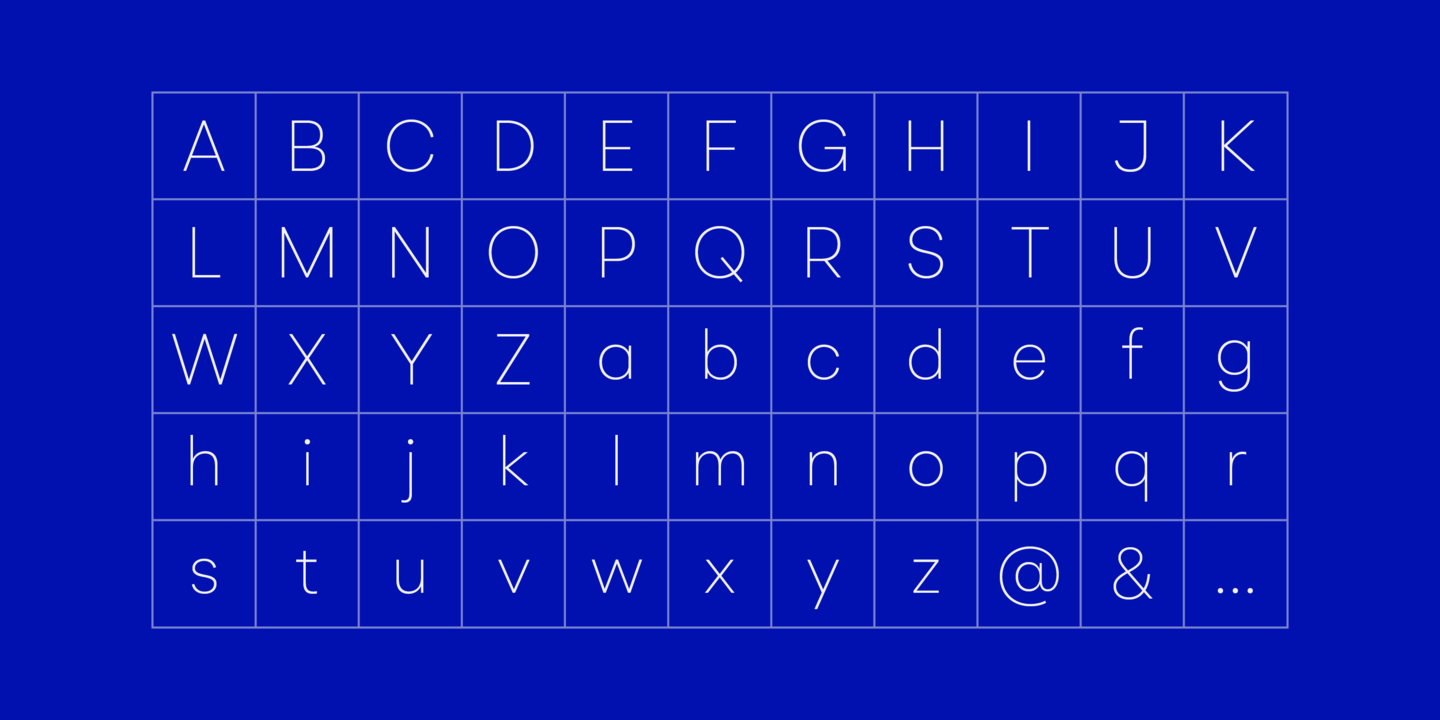 Example font BR Omega #11